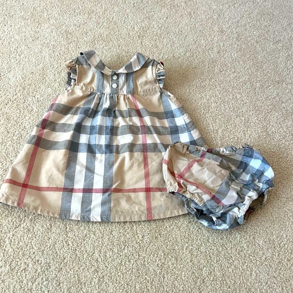 Baby Burberry Dress, size 3 month